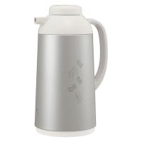 ZOJIRUSHI（象印） 魔法瓶ポット ガラスハンドポット 1L マットシルバー AG-LC10-SM 1個
