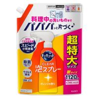 キュキュット CLEAR泡スプレー オレンジの香り 詰め替え 超特大 1120ml 1個 食器用洗剤 花王