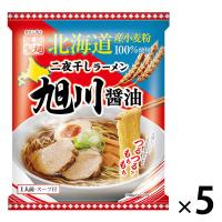 北海道二夜干しラーメン旭川醤油 5個 藤原製麺 袋麺