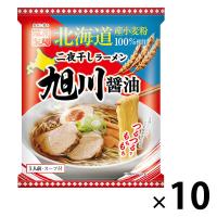 北海道二夜干しラーメン旭川醤油 10個 藤原製麺 袋麺