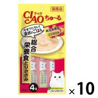 いなば CIAO チャオ ちゅーる 猫 とりささみ 総合栄養食 国産（14g×4本入）10袋 ちゅ〜る チュール おやつ