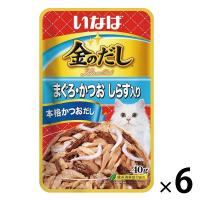 いなば 金のだし 猫 まぐろ・かつお しらす入り 40g 6袋 キャットフード パウチ