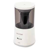 プラス スーパー全自動鉛筆削り SASITEMI（サシテミ） アイボリー 白 電動 FS-760