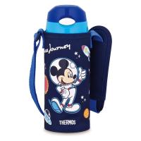 サーモス（THERMOS）真空断熱ストローボトル ミッキー ネイビーブルー 400ml 1個 キッズ ディズニー
