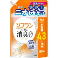 ソフラン プレミアム消臭 柔軟剤 アロマソープの香り 詰め替え ウルトラジャンボ 1520mL 1個 ライオン リニューアル