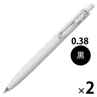 三菱鉛筆 ユニボールワンF 0.38mm 無垢(Fグレー) UMNSF38F.37 2本