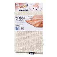SUSU（スウスウ）抗菌タオルスタイル バスマット M 43×60cm ベージュ 1枚 山崎産業