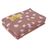 バスタオル 約60×120cm カームアニマル ピンク 1セット（2枚入） 林