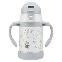 超軽量両手ストローステンレスボトル 240ml ムーミン星 スケーター