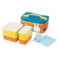 スケーター 行楽ランチセット 大型 大容量 お弁当箱 3440ml 保冷バッグ・保冷剤付き ミッフィー 1セット