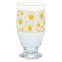 石塚硝子 グラス 335ml 台付きグラス アデリアレトロ ガラス 日本製 花かざり 370832 1個