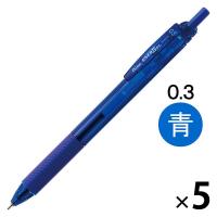 ぺんてる エナージェルエス 0.3mm 青 BLN123-C 5本