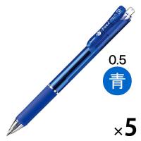ぺんてる フィール クリアブルー軸 0.5mm 青 5本 BXB115-C