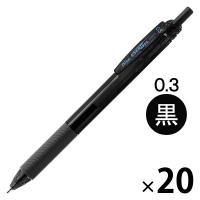 ぺんてる エナージェルエス 0.3mm 黒 BLN123-A 20本