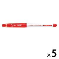 パイロット フリクションカラーズ 赤 5本 サインペン