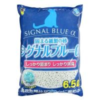 シグナルブルーα 猫砂 固まる紙砂 国産 6.5L 1袋 スーパーキャット
