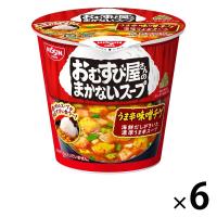 日清食品 おむすび屋さんのまかないスープ うま辛味噌チゲ 6個 カップスープ インスタントスープ
