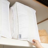 ふとん収納袋 washuno 丈夫な洗える 布団収納 約36×35×50cm ホワイト 1個 東和産業