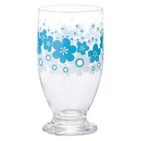 アデリア アデリアレトロ 台付きグラス320 花の輪 335ml 日本製 化粧箱入り 1個 石塚硝子