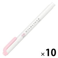 蛍光ペン マイルドライナー M ベビーピンク 10本 WKT7-MBP ゼブラ