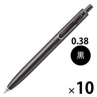 三菱鉛筆 ユニボールワンF 0.38mm 消炭(Fブラック) UMNSF38F.24 10本