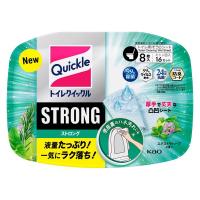 トイレクイックル ストロング トイレ用そうじシート エクストラハーブの香り 本体 1個（8枚入） 花王