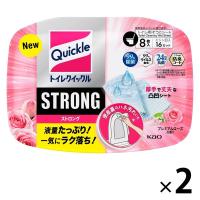 トイレクイックル ストロング トイレ用そうじシート プレミアムローズの香り 本体 1セット（8枚入×2個） 花王