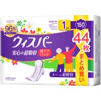 ウィスパー 安心の超吸収 吸水ケア 尿もれパッド 150cc 35cm 1パック（44枚入） P＆G 尿漏れ