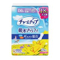 大容量 吸水ナプキン チャームナップ 吸水さらフィ 長時間安心用 150cc 羽なし 29cm 1パック（18枚入）ユニ・チャーム
