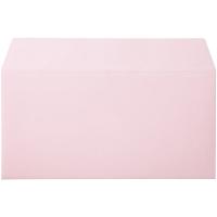ムトウユニパック ナチュラルカラー封筒 長3横型 ピンク　テープ付 300枚（100枚×3袋）