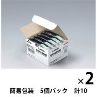 カシオ CASIO ネームランド テープ 透明タイプ 幅9mm 透明ラベル 黒文字 10個 8m巻 XR-9X-5P-E