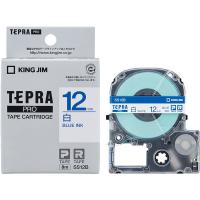 テプラ TEPRA PRO【純正】テープ スタンダード 幅12mm 白ラベル(青文字) SS12B 1個 キングジム