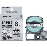 テプラ TEPRA PRO【純正】テープ キレイにはがせるラベル 幅6mm 白ラベル(黒文字) SS6KE 1個 キングジム