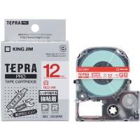 テプラ TEPRA PROテープ 強粘着 幅12mm 白ラベル(赤文字) SS12RW 1個 キングジム