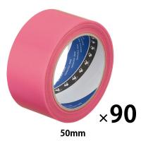 【養生テープ】 寺岡製作所 P-カットテープ No.4140 塗装養生用 ピンク 幅50mm×長さ25m 1セット（90巻入）