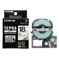 テプラ TEPRA PRO【純正】テープ しっかりはれてはがせる 幅18mm 白ラベル(黒文字文字) SS18KEW-AL 1個