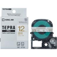 テプラ TEPRA PRO【純正】テープ スタンダード 幅12mm 透明ラベル(金文字) ST12Z 1個 キングジム