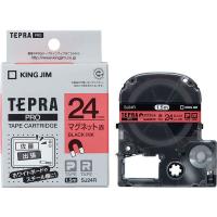 テプラ TEPRA PRO【純正】テープ マグネットテープ 幅24mm 赤ラベル(黒文字) SJ24R 1個 キングジム