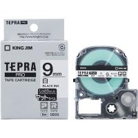 テプラ TEPRA PRO【純正】テープ マットタイプ 幅9mm 白ラベル(黒文字) SB9S 1個 キングジム