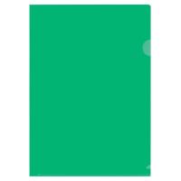 プラス カラークリアホルダー A4 濃色グリーン 緑 1箱(600枚) ファイル 89812