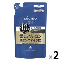LUCIDO（ルシード）薬用 ヘア＆スカルプ コンディショナー 詰め替え 380g 2個 マンダム 皮脂・頭皮ケア・加齢臭・無香料