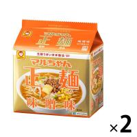 マルちゃん正麺　味噌味　5食パック×2