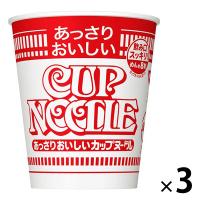 日清食品 あっさりおいしいカップヌードル 3個 カップ麺 カップラーメン 大容量まとめ買い 大量購入がお得