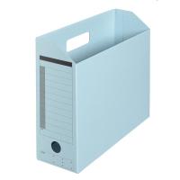 プラス ボックスファイル A4ヨコ 背幅100mm ロイヤルブルー 青 2袋（10冊入×2） 77991