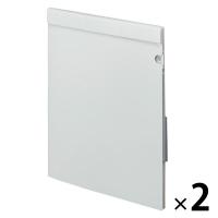 キングジム ハルファイル クリップ Ａ４変形 白 ＫＰ５００８シロ 2冊