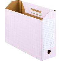 アスクル ボックスファイル A4ヨコ ダンボール製 ピンク 2袋（10冊入×2）  オリジナル