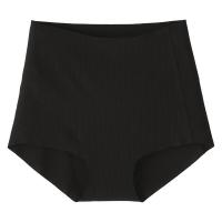 無印良品 婦人 肌あたりがやさしいリブショーツ L 黒 良品計画