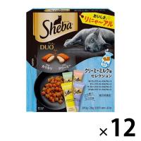 シーバ デュオ クリーミーミルク味セレクション 200g 12個 キャットフード 猫 ドライ