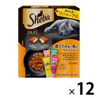 シーバ デュオ 鶏ささみ味と海のセレクション 200g 12個 キャットフード 猫 ドライ