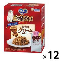 銀のスプーン 三ツ星グルメ お魚味クリーム 3種のほたて味アソート 国産 180g 12個 キャットフード 猫 ドライ